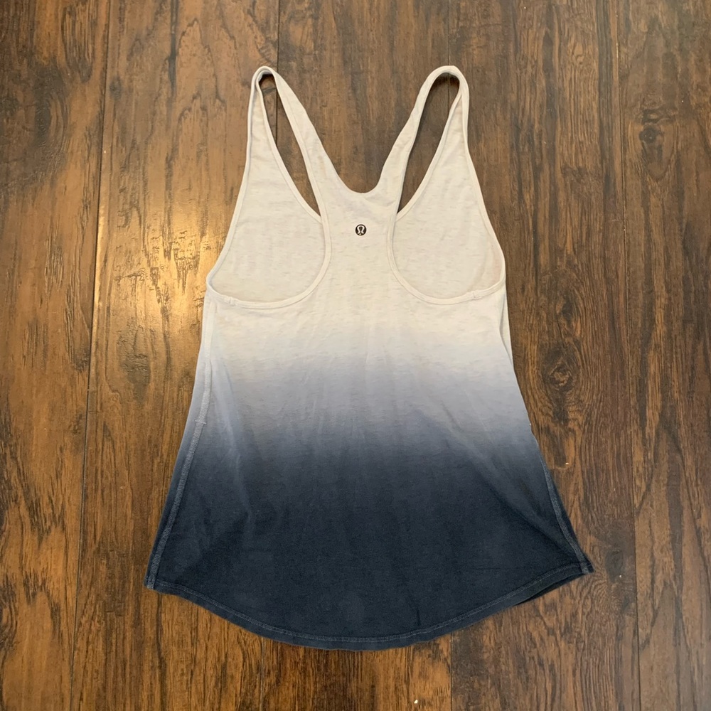 Gradient Heathered Gray Blue Lululemon Tank